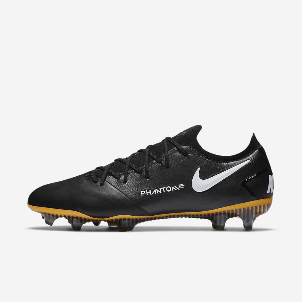 Crampon De Foot Nike Phantom GT Elite Tech Craft FG Noir 8591-726 Black/Pro Gold/Metallic Gold/White Femme | WQH-08814261